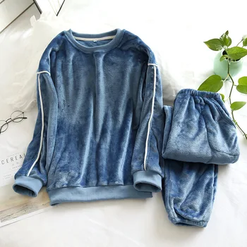 Lovers Sleepwear Casual Nightwear Winter Warm Pajamas Suit 2PCS Shirt&Pants Pyjamas Soft Intimate Lingerie Unisex Home Clothes
Lovers Sleepwear Casual Nightwear Winter Warm Pajamas Suit 2PCS Shirt&Pants Pyjamas Soft Intimate Lingerie Unisex Home Clothes