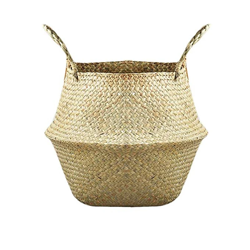 Natural Seagrass Woven Storage Pot Tote Belly Basket for Storage Laundry Picnic Plant Pot Cover and Beach Bag Garden Accessories
Natural Seagrass Woven Storage Pot Tote Belly Basket for Storage Laundry Picnic Plant Pot Cover and Beach Bag Garden Accessories
