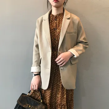 Women Blazers and Jackets 2020 Spring New Korean Temperament Retro Casual Loose Fashion Suit Coat Woman Outerwear Office Lady
Women Blazers and Jackets 2020 Spring New Korean Temperament Retro Casual Loose Fashion Suit Coat Woman Outerwear Office Lady