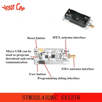 STM32L432KC SX1276 Wireless Development Board 433-470MHZ 868-915MHZ LoRaWAN Radio Shuttle AAA battery Holder with Antenna
STM32L432KC SX1276 Wireless Development Board 433-470MHZ 868-915MHZ LoRaWAN Radio Shuttle AAA battery Holder with Antenna