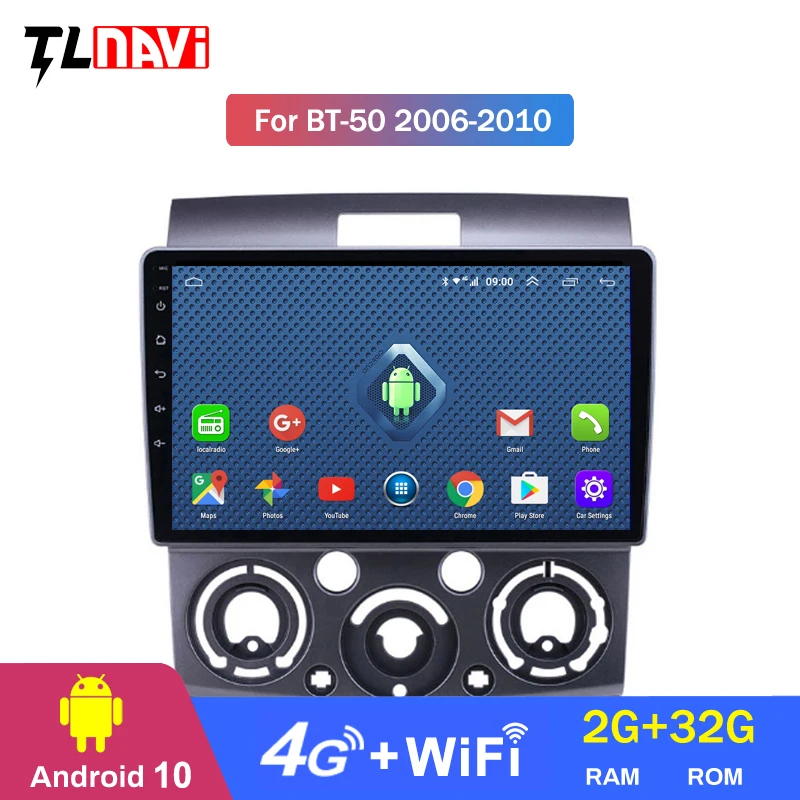 4G LTE 2G RAM Android 10 для 1Ford Everest 1mazda bt 50 2006 2010 мультимедийный стерео автомобильный DVD