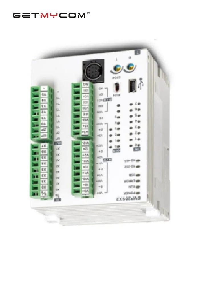 

Getmycom original new PLC DVP20SX211R 24VDC 8(4AI) 6(2AO) relay output module Analog Programmable Logical Controller
