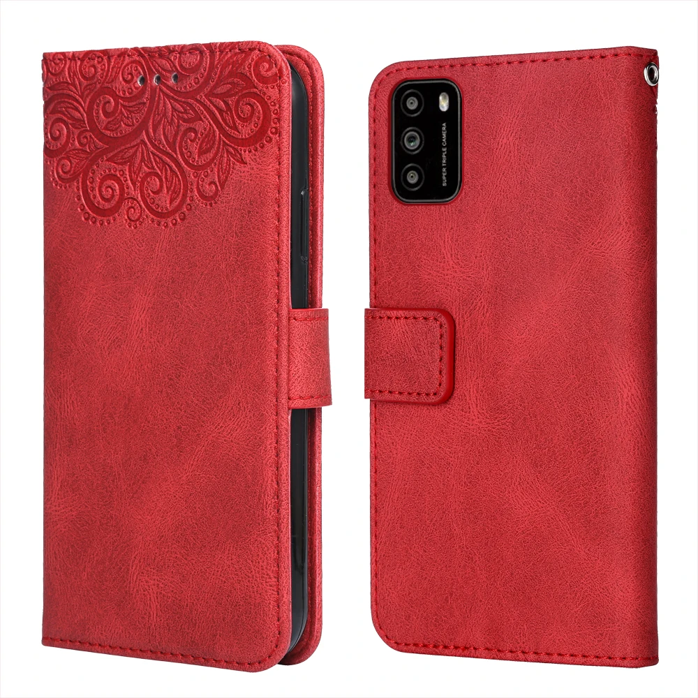 For on Xiaomi Poco M3 Flower Embossing Case Coque for M 3 Wallet Flip Leather miPoco Phone Bag | Мобильные телефоны и