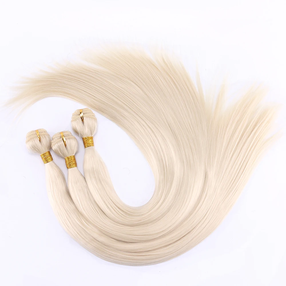 FSR 100 gram/pcs 613# Straight Hair Weaving 14-30 Inch Synthetic Hair Extensions double weft hair Bundles
FSR 100 gram/pcs 613# Straight Hair Weaving 14-30 Inch Synthetic Hair Extensions double weft hair Bundles