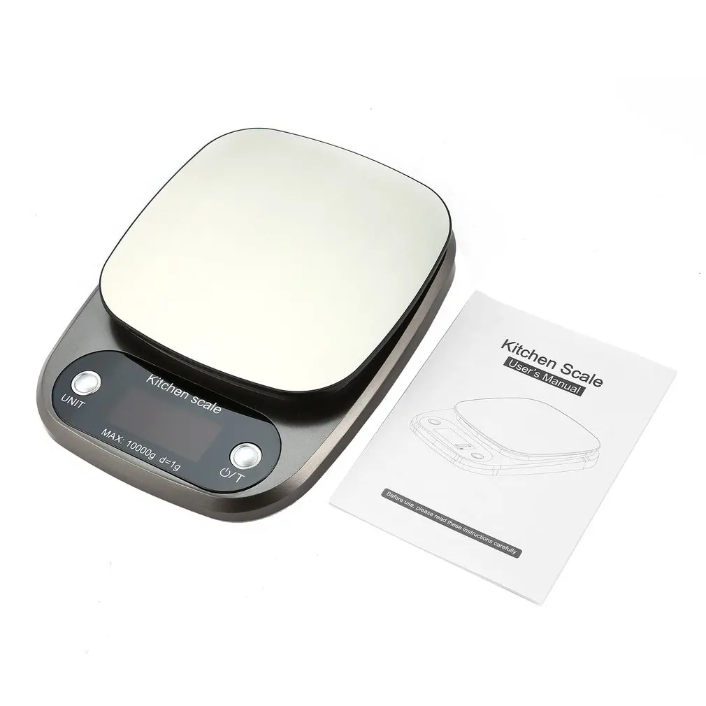 10kg/0.1g Digital Scale Scale High Accuracy Scale Stainless Steel Salver LCD Display Pocket Scale Kitchen Multiple Use
10kg/0.1g Digital Scale Scale High Accuracy Scale Stainless Steel Salver LCD Display Pocket Scale Kitchen Multiple Use