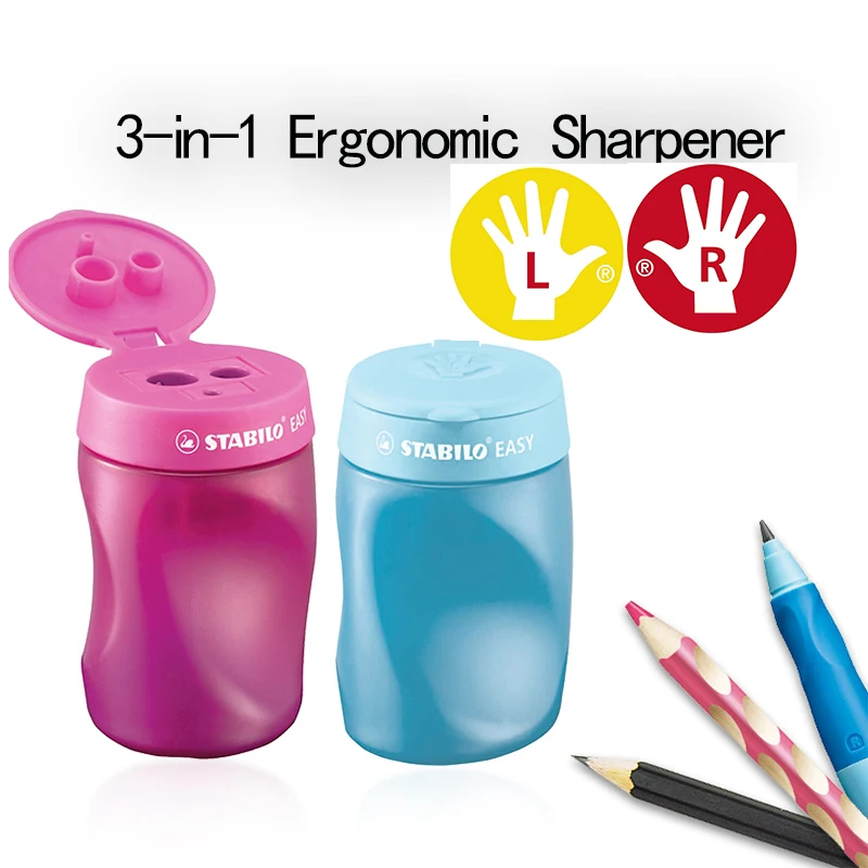STABILO 4502 Easy Right Handed Sharpener STABILO EASY sharpener comes in for left-handers and for right-handers.
STABILO 4502 Easy Right Handed Sharpener STABILO EASY sharpener comes in for left-handers and for right-handers.