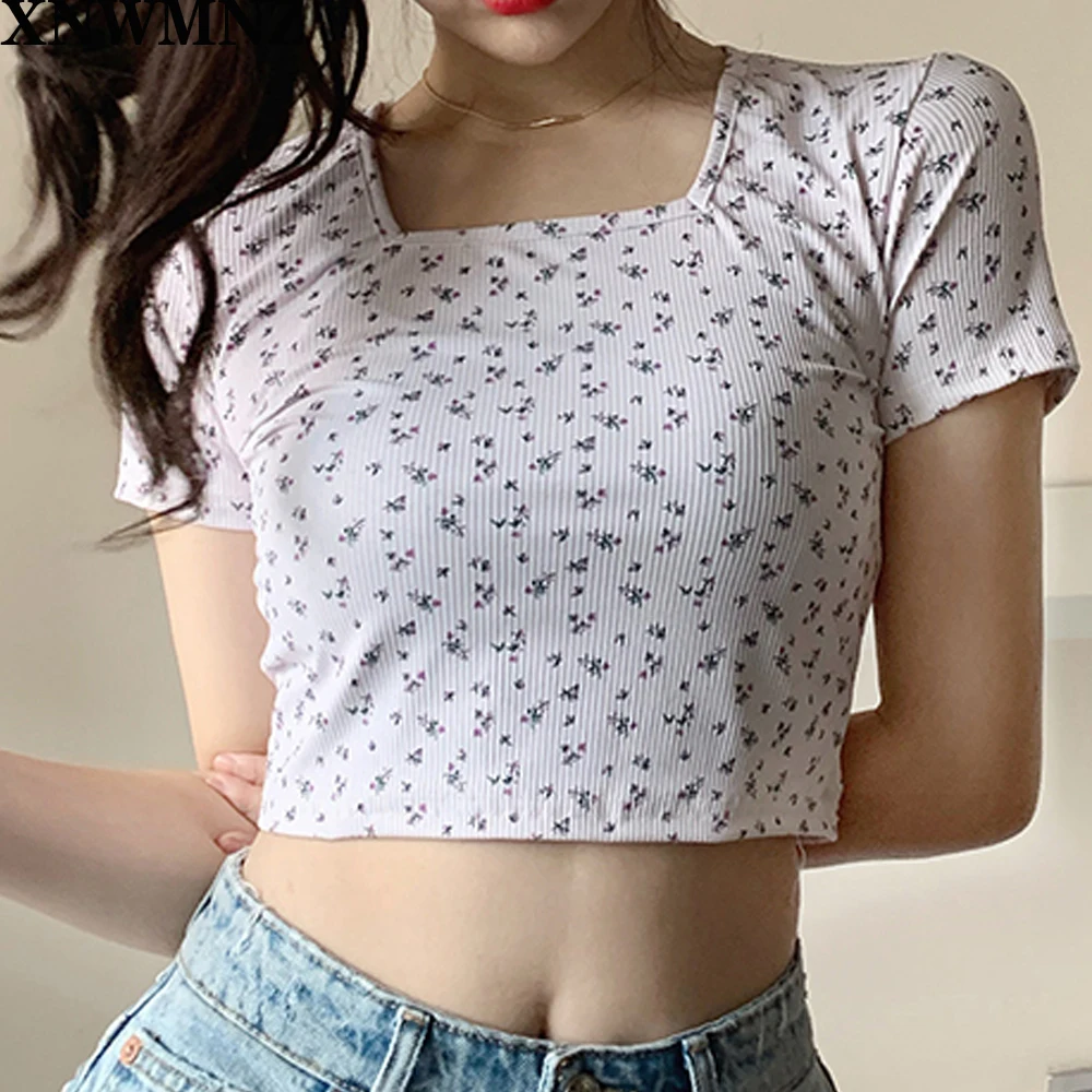 XNWMNZ Flower Print T Shirts Women Sweet O Neck Short Sleeve Slim Tops Summer 2020 New Arrival Casual Fashion Ladies Tees za
XNWMNZ Flower Print T Shirts Women Sweet O Neck Short Sleeve Slim Tops Summer 2020 New Arrival Casual Fashion Ladies Tees za