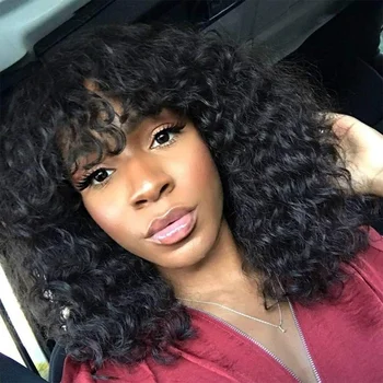 XUMOO Remy Brazilian Hair Wigs Narutal Color Loose Curly Human Hair Wigs With Bang None Lace Wigs For Black Women
XUMOO Remy Brazilian Hair Wigs Narutal Color Loose Curly Human Hair Wigs With Bang None Lace Wigs For Black Women