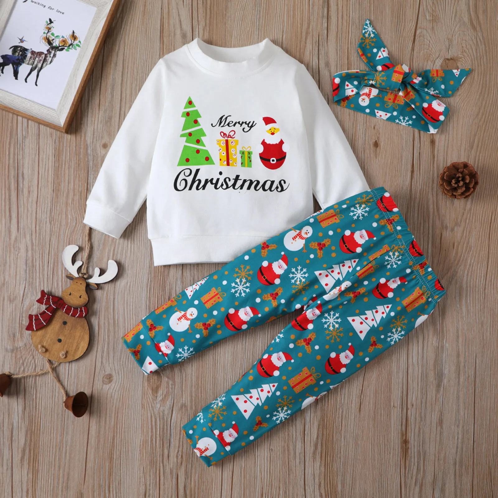 6M-24M Newborn Kids Baby Girls Christmas Letter Cartoon Tops+Cat Pants+Headband Set diadema niña INS blue series Long sleeve M5
6M-24M Newborn Kids Baby Girls Christmas Letter Cartoon Tops+Cat Pants+Headband Set diadema niña INS blue series Long sleeve M5