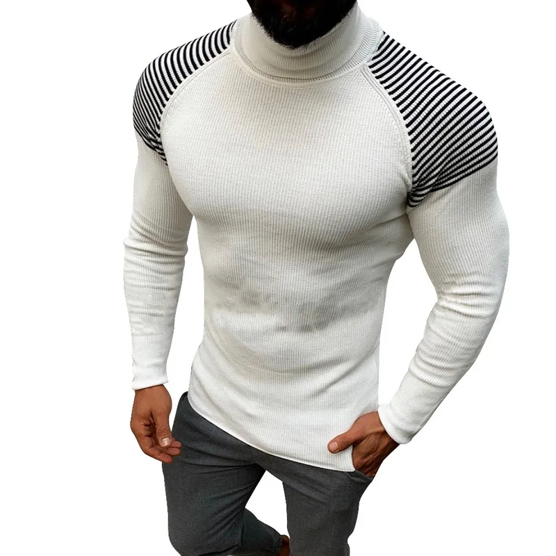 MoneRffi 2019 New Autumn Winter Men's Fashion Sweater Stripe Splicing Thick Pullover Sweaters Male Brand Clothing White black
MoneRffi 2019 New Autumn Winter Men's Fashion Sweater Stripe Splicing Thick Pullover Sweaters Male Brand Clothing White black