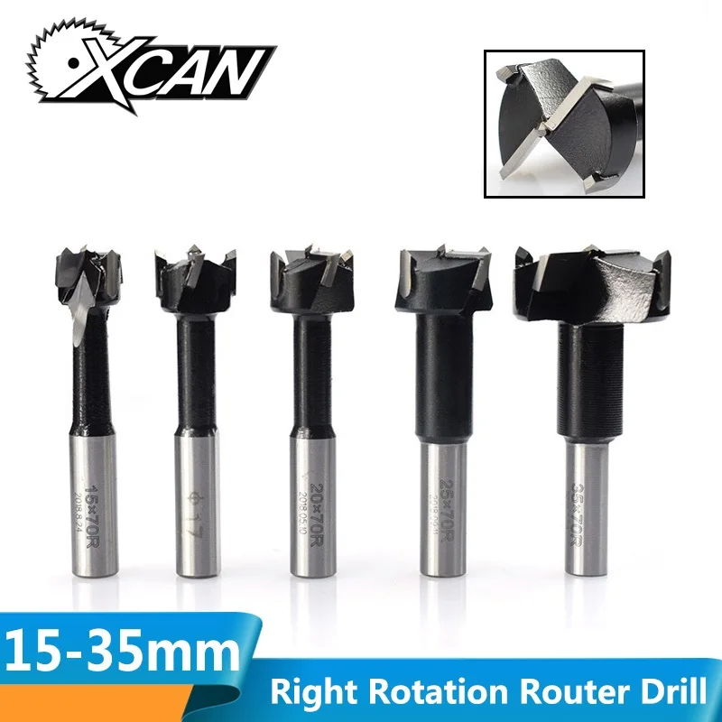 XCAN 1pc 15-35mm 4 Flutes Router Drill Bit Right Rotation Core Drill Bit Row Drilling Bit For Boring Machine Wood Hole Cutter
XCAN 1pc 15-35mm 4 Flutes Router Drill Bit Right Rotation Core Drill Bit Row Drilling Bit For Boring Machine Wood Hole Cutter