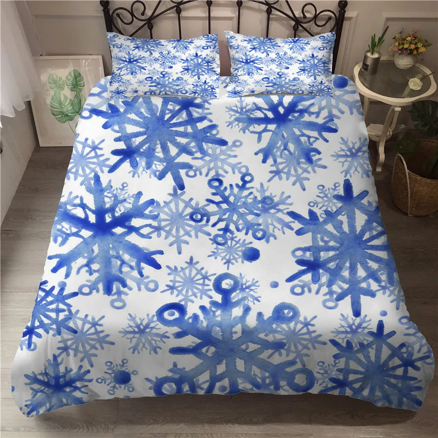 A Bedding Set 3D Printed Duvet Cover Bed Set Christmas Snowflake Home Textiles for Adults Bedclothes with Pillowcase #XH04
A Bedding Set 3D Printed Duvet Cover Bed Set Christmas Snowflake Home Textiles for Adults Bedclothes with Pillowcase #XH04