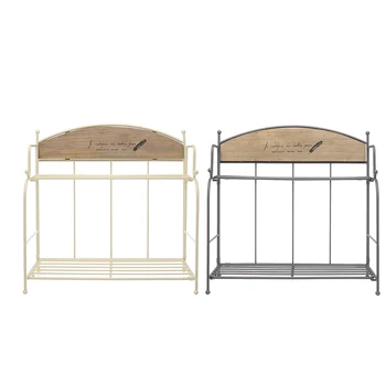Foldable 2 Tier Iron Metal Retro Wood Storage Shelf Shelves Desk Flower Plant Stand Organizer Book Rack for Office Kitchen
Foldable 2 Tier Iron Metal Retro Wood Storage Shelf Shelves Desk Flower Plant Stand Organizer Book Rack for Office Kitchen