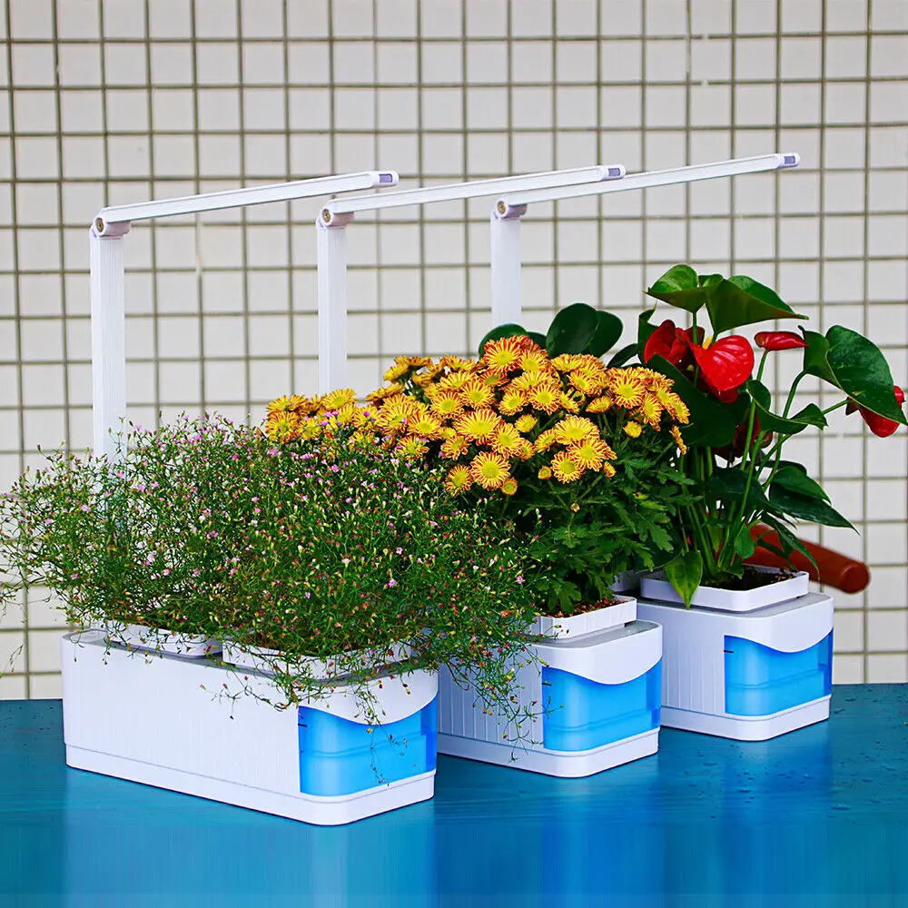 Smart Auto Watering 18W LED Grow Light 18LED Full spectrum Hydroponics Flower Growth Light Table Desk Mini Garden Light 2Mode
Smart Auto Watering 18W LED Grow Light 18LED Full spectrum Hydroponics Flower Growth Light Table Desk Mini Garden Light 2Mode