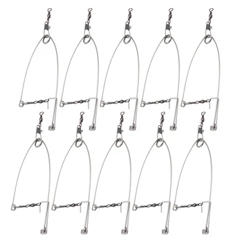 10pcs Stainless Steel Fishhook Automatic Device Trap Fishing Hook Tool Accessories Universal Full Speed All The Water Suitable
10pcs Stainless Steel Fishhook Automatic Device Trap Fishing Hook Tool Accessories Universal Full Speed All The Water Suitable
