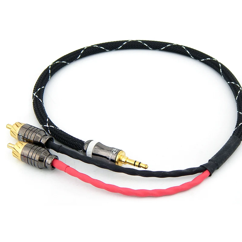 Аудиокабель hifi с разъемом 3 5 мм на rca японский аудиосигнал AUX кабель