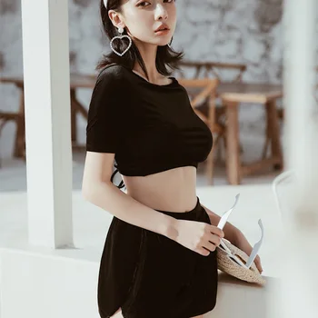 May Plus Size Female Beach Bathing Suits For Women Surfing New Swimsuit Sexy Girls Culottes Three Piece Hot Suit Solid Polyester
May Plus Size Female Beach Bathing Suits For Women Surfing New Swimsuit Sexy Girls Culottes Three Piece Hot Suit Solid Polyester