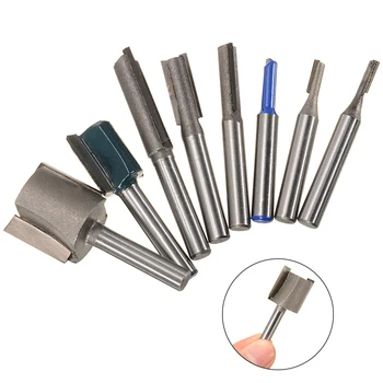 8pcs 1/4 Inch Shank Carbide Straight Slotted Router Bit Two Double Flute Woodworking Machine Tools Milling Cutter
8pcs 1/4 Inch Shank Carbide Straight Slotted Router Bit Two Double Flute Woodworking Machine Tools Milling Cutter