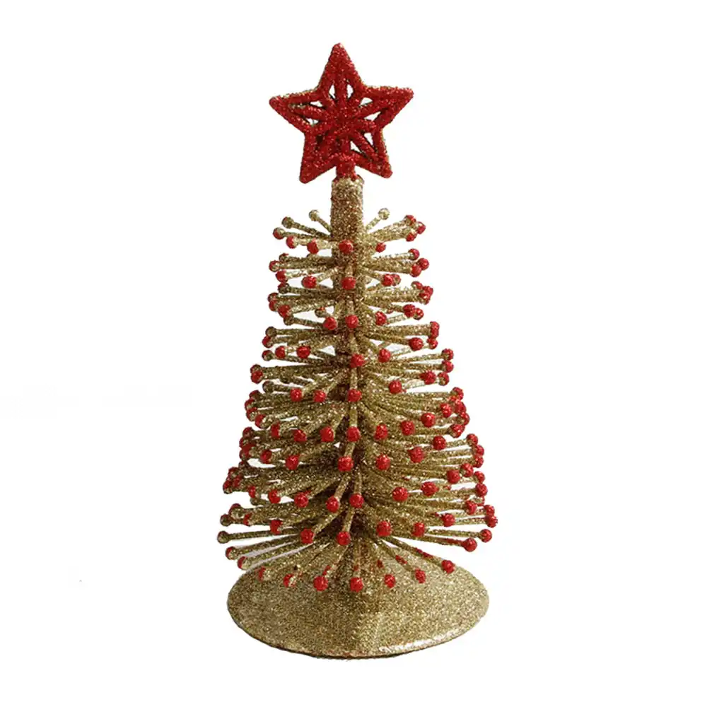 dusting small christmas gifts decorations christmas tree