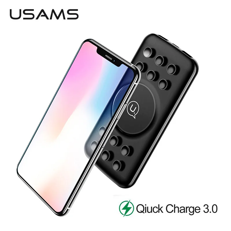 USAMS QC3.0 10000mAh Power Bank PD3.0 Wireless Fast Charging Power bank With Suction Cup Portable External Battery Poverbank
USAMS QC3.0 10000mAh Power Bank PD3.0 Wireless Fast Charging Power bank With Suction Cup Portable External Battery Poverbank