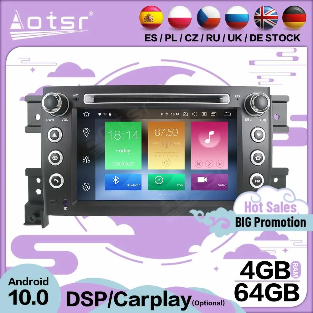 Carplay Multimedia Stereo Android Player For Suzuki Grand Vitara 2005-2009 2010 2011 2012 GPS BT Audio Radio Receiver Head Unit
Carplay Multimedia Stereo Android Player For Suzuki Grand Vitara 2005-2009 2010 2011 2012 GPS BT Audio Radio Receiver Head Unit