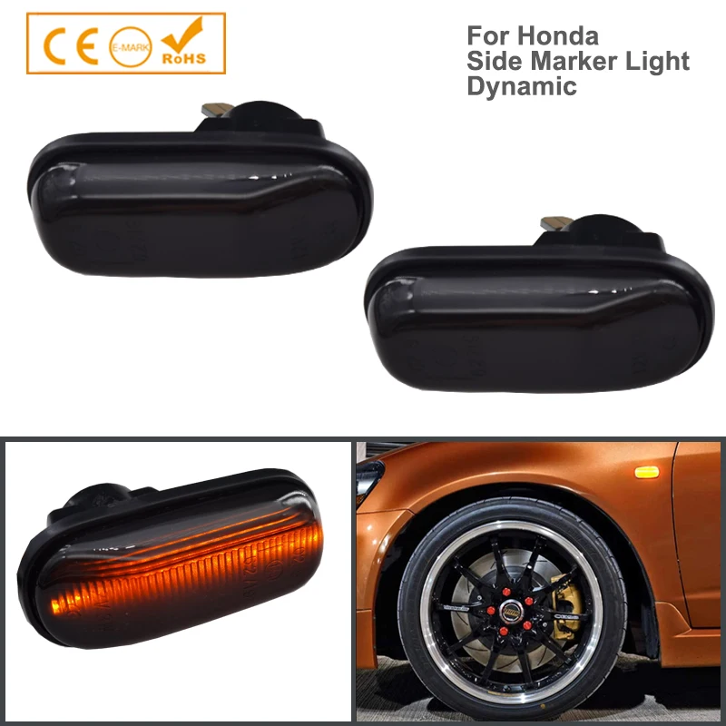 2Pcs Led Dynamic Turn Signal Side Marker Light Lamp For Honda S2000 Accord Civic Prelude CRX Fit Repeater Signal Light
2Pcs Led Dynamic Turn Signal Side Marker Light Lamp For Honda S2000 Accord Civic Prelude CRX Fit Repeater Signal Light