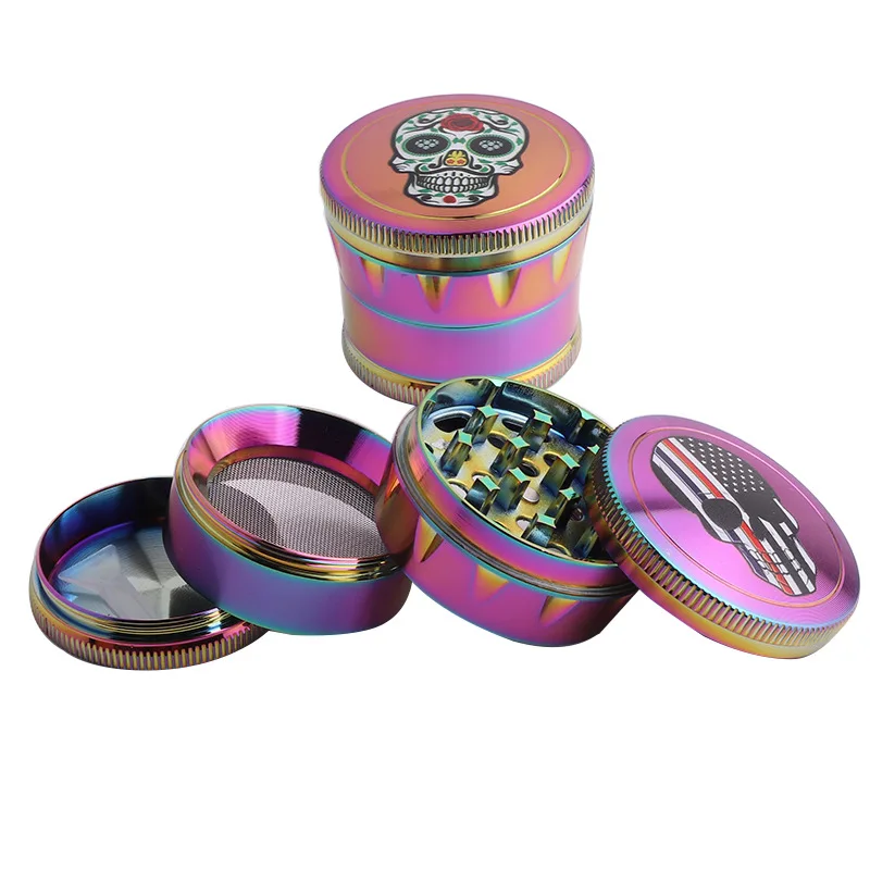 New Convex Colorful 4-layer Grinding Machine Zinc Alloy Flat Tooth 50MM Herb Grinder Tobacco Crusher Acessories
New Convex Colorful 4-layer Grinding Machine Zinc Alloy Flat Tooth 50MM Herb Grinder Tobacco Crusher Acessories