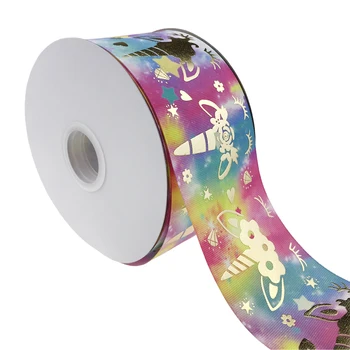 3 Inch 75mm High Quality Gold Foil Hologram Ribbon for DIY Hair Bow Gift Packing Decoration
3 Inch 75mm High Quality Gold Foil Hologram Ribbon for DIY Hair Bow Gift Packing Decoration