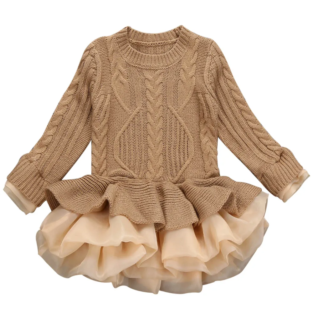 Kids Girls Knitted Sweater Autumn Winter Pullovers Crochet Tutu Long Sleeve Dress Tops Fashion Clothes With good quality
Kids Girls Knitted Sweater Autumn Winter Pullovers Crochet Tutu Long Sleeve Dress Tops Fashion Clothes With good quality