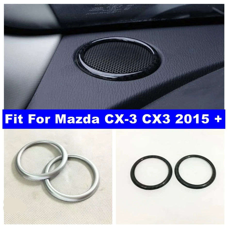 Dashboard Stereo Speaker Ring Decoration Cover Trim Matte / Carbon Fiber Look ABS Interior Fit For Mazda CX-3 CX3 2015 - 2021
Dashboard Stereo Speaker Ring Decoration Cover Trim Matte / Carbon Fiber Look ABS Interior Fit For Mazda CX-3 CX3 2015 - 2021