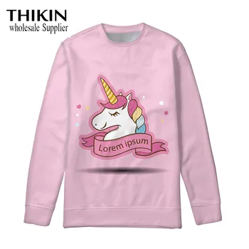 THIKIN Cartoon Unicorn Pattern Women Sweatshirts Ladies O-Neck Causal Hooded Sweatshirt Long Sleeve Pullover Tops Sudadera Mujer 
THIKIN Cartoon Unicorn Pattern Women Sweatshirts Ladies O-Neck Causal Hooded Sweatshirt Long Sleeve Pullover Tops Sudadera Mujer