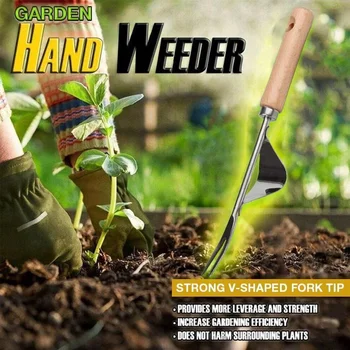 Home Garden Hand Grass Bend-proof Weed Puller Stainless Steel Manual Weeder Wood Handle Digging Puller tool
Home Garden Hand Grass Bend-proof Weed Puller Stainless Steel Manual Weeder Wood Handle Digging Puller tool