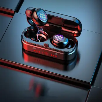 TWS 5.0 Bluetooth Wireless Earphone Headphone Sport Earphones with LED Display Built-in HD Call Headphones Micro Charging Box
TWS 5.0 Bluetooth Wireless Earphone Headphone Sport Earphones with LED Display Built-in HD Call Headphones Micro Charging Box