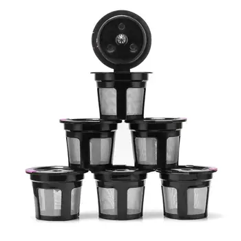 6Pcs Refillable Coffee Capsules Filter Mesh K Cup Baskets Reusable Dripper for Keurig 2.0 Coffee Machine Accessories
6Pcs Refillable Coffee Capsules Filter Mesh K Cup Baskets Reusable Dripper for Keurig 2.0 Coffee Machine Accessories