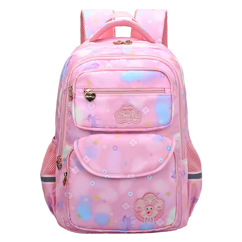 

Children School Bags girls schoolbag primary school Backpack orthopedic schoolbag Kids Backpacks Mochila Infantil Zip sac enfant