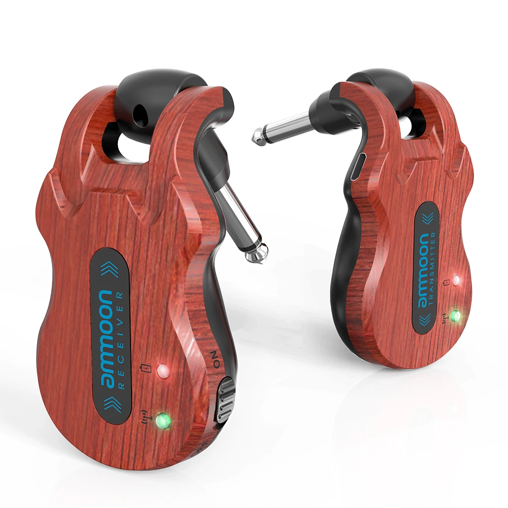 ammoon Wireless Guitar System Audio Digital Guitar Transmitter Receiver Built-in Rechargeable Battery 300Feet Transmission Range
ammoon Wireless Guitar System Audio Digital Guitar Transmitter Receiver Built-in Rechargeable Battery 300Feet Transmission Range