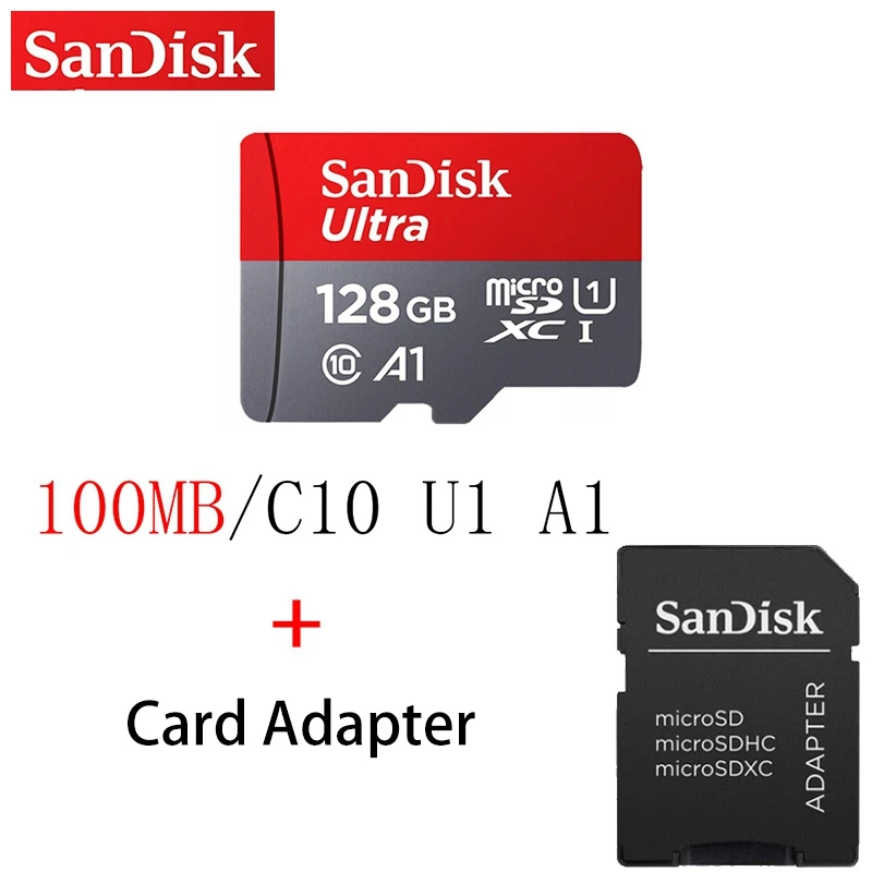 Original SanDisk Micro SD Card Memory Card 16GB 32GB 64GB 128GB MicroSD Max 100M/s Uitra C10 TF card For Tablets Cameras Phones
Original SanDisk Micro SD Card Memory Card 16GB 32GB 64GB 128GB MicroSD Max 100M/s Uitra C10 TF card For Tablets Cameras Phones