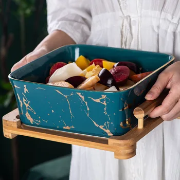 Nordic golden marble fruit plate square bowl creative fruit plate snack plate home modern living room ceramic square salad bowl
Nordic golden marble fruit plate square bowl creative fruit plate snack plate home modern living room ceramic square salad bowl