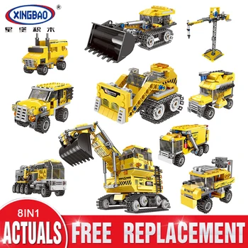 XINGBAO Mini Blocks 8 IN 1 The Giant Excavator Model Compatible LeSet Technic Buidling Bricks Educational Toys Birthdays Gifts
XINGBAO Mini Blocks 8 IN 1 The Giant Excavator Model Compatible LeSet Technic Buidling Bricks Educational Toys Birthdays Gifts