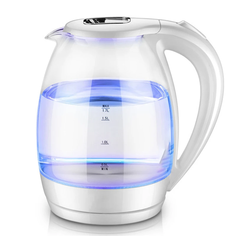 

Blue Light Transparent 1.7L Water Heater Electric Kettle Water Boiler Bottle 220V High Quality Fast Electric Water Boiling Pot