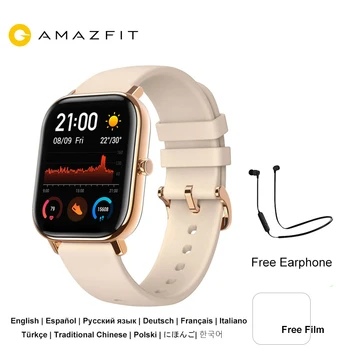Amazfit GTS Smartwatch 5ATM Waterproof Swimming Sport Tracker GPS Bluetooth Smart Watch with Heart Rate Huami Wearable Watch
Amazfit GTS Smartwatch 5ATM Waterproof Swimming Sport Tracker GPS Bluetooth Smart Watch with Heart Rate Huami Wearable Watch