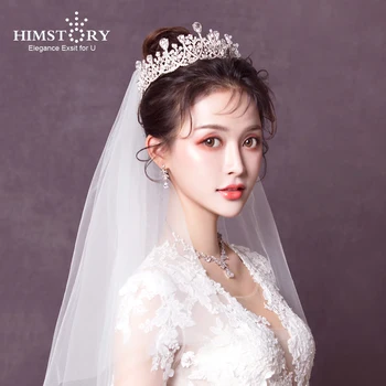 Himstory Princess Crystal Crowns Bride tiara Fashion Queen For Wedding Crown Headpiece Wedding Hair Jewelry Accessories
Himstory Princess Crystal Crowns Bride tiara Fashion Queen For Wedding Crown Headpiece Wedding Hair Jewelry Accessories