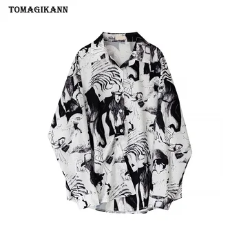 Vintage Women's Blouse Tops Character Printing Loose Autumn Shirts Ladies 2019 Oversized Elegant Blouses Female
Vintage Women's Blouse Tops Character Printing Loose Autumn Shirts Ladies 2019 Oversized Elegant Blouses Female