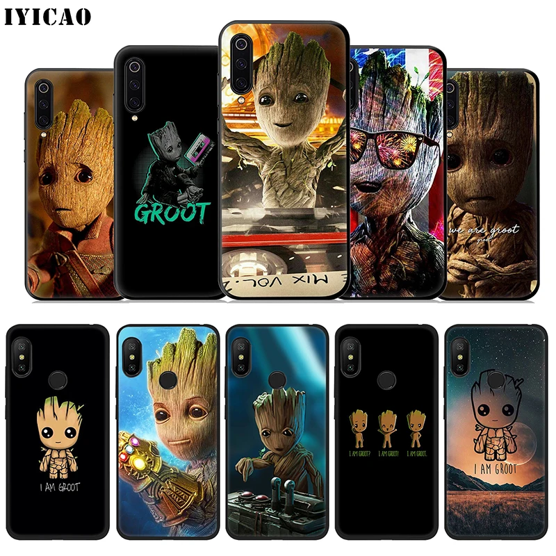 

IYICAO I am a Groot Soft Case for Xiaomi Mi A3 A2 A1 9T CC9E CC9 9 8 6 Se Lite F1 MAX 3 5X 6X MiA1 MiA2 MiA3 Cover