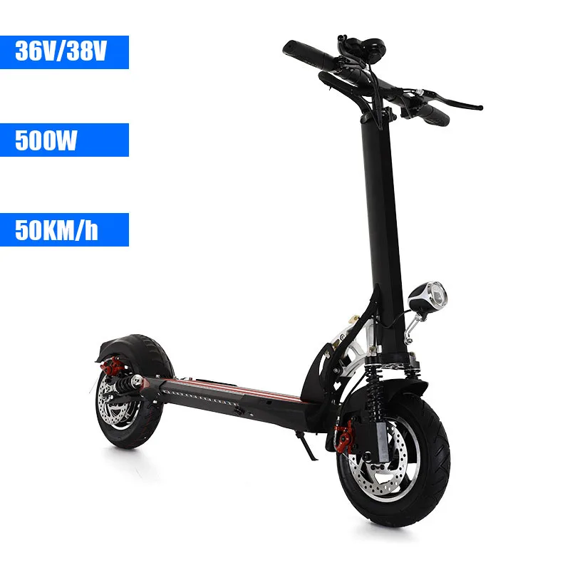 

10 Inch 36V/48V 500W Motor Electric Scooter Portable Collapsible Short Journey 50KM/h Cycling Adult Travel Scooters Glide Tool