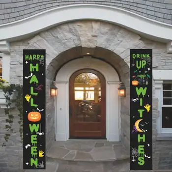 Halloween Couplet Door Decoration Festival Couplet Outdoor Halloween Decorations for Home Party Hanging Flag Curtain Banner
Halloween Couplet Door Decoration Festival Couplet Outdoor Halloween Decorations for Home Party Hanging Flag Curtain Banner