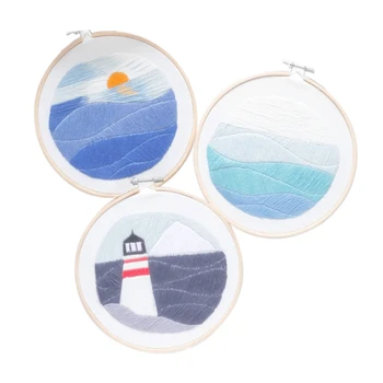 3x Embroidery Kits with Patterns Including Embroidery Cloth, Color Thread, Needles, Without Embroidery Stretch
3x Embroidery Kits with Patterns Including Embroidery Cloth, Color Thread, Needles, Without Embroidery Stretch