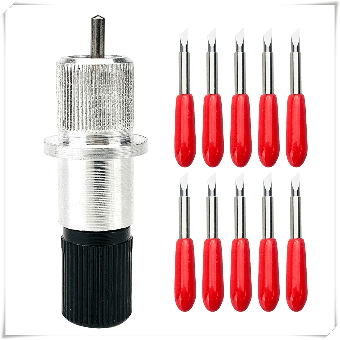 Big Head 10pcs 45 Degree Dia 2mm Tungsten Steel Plotter Blades Vinyl Cutter + 1pc Blade Holder for Roland
Big Head 10pcs 45 Degree Dia 2mm Tungsten Steel Plotter Blades Vinyl Cutter + 1pc Blade Holder for Roland