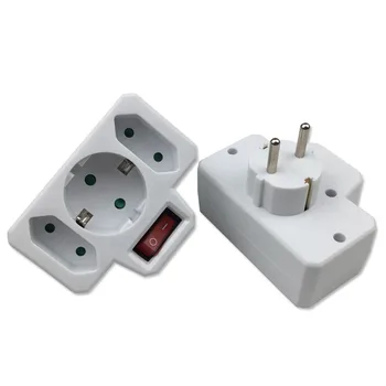 2PCS European Type Conversion Plug 1 TO 3 Way EU Standard Power Adapter Socket 16A Travel Plugs With Switch
2PCS European Type Conversion Plug 1 TO 3 Way EU Standard Power Adapter Socket 16A Travel Plugs With Switch