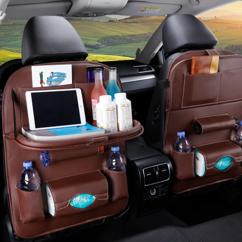 1 шт. подвесная сумка для IPad из искусственной кожи на спинку сиденья автомобиля |